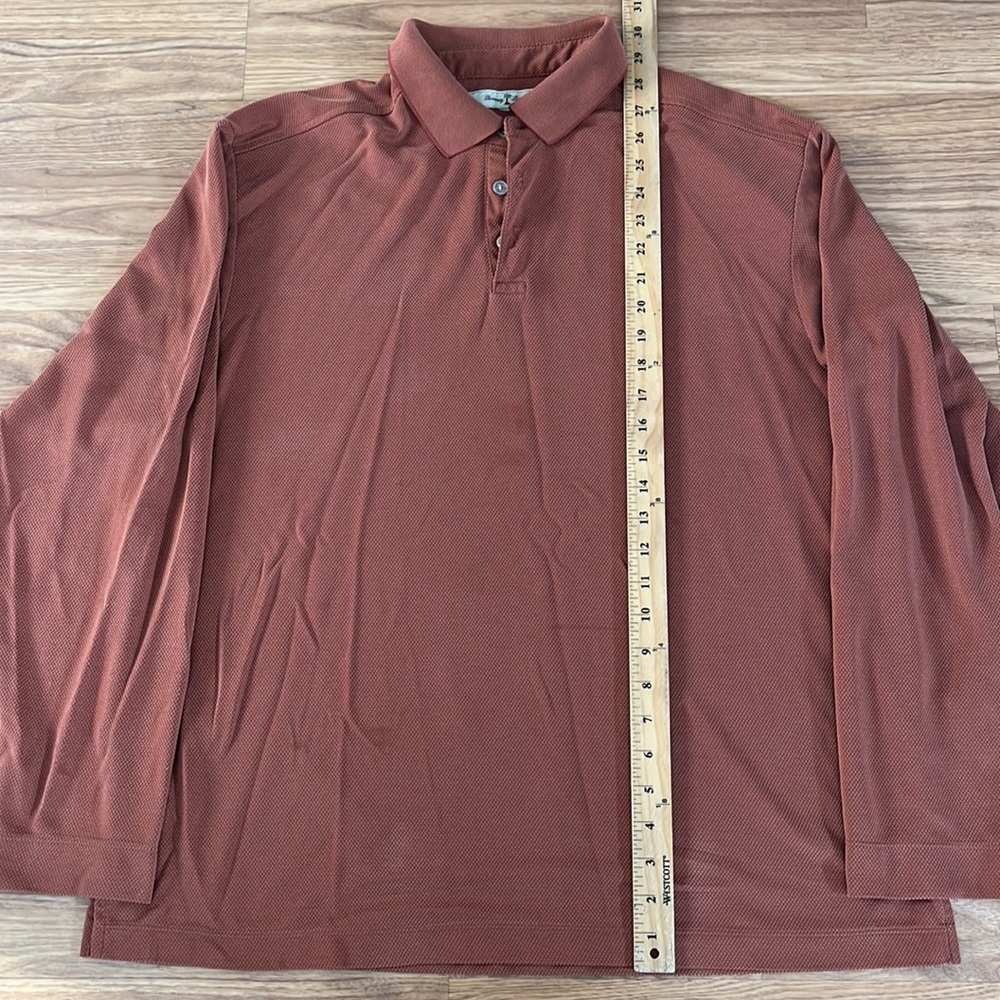 Tommy Bahama Polo Long Sleeved  Medium/Large. Check Measurements - Picture 3 of 6
